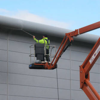 Cherry picker cleaning